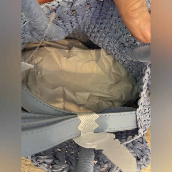 NWT H&M Small Straw Braided Crossbody Bag - Picture 8 of 8